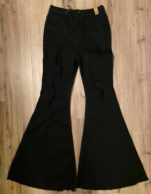 Black Flare Denim